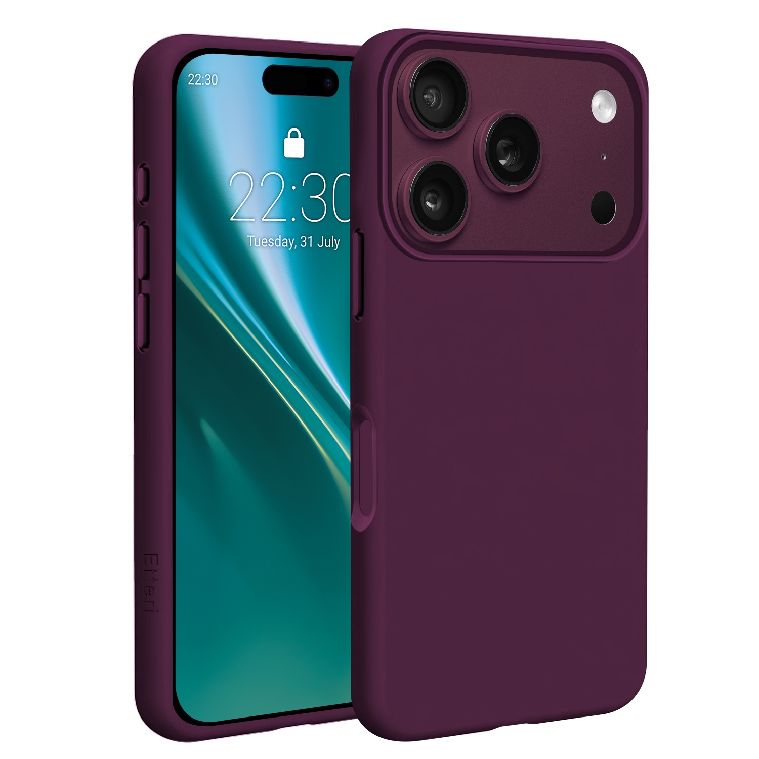 Etteri Silicone Mag dėklas, skirtas iPhone 17 Pro Max / 18 Pro Max 6,9 col., tamsios vyšnių spalvos