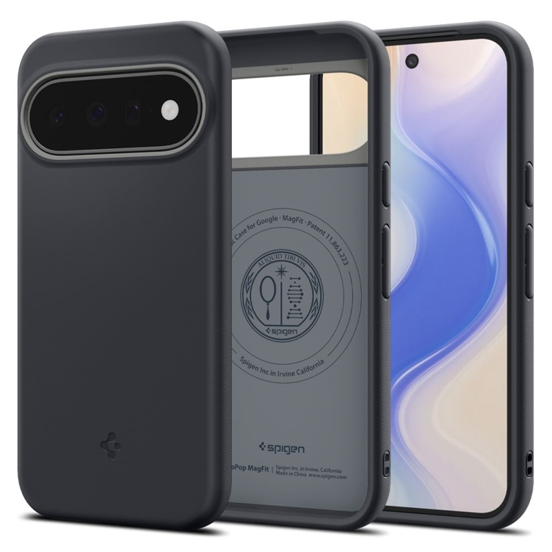 Juodas „Spigen Nano Pop Mag“ dėklas su „MagSafe“, skirtas Google Pixel 11