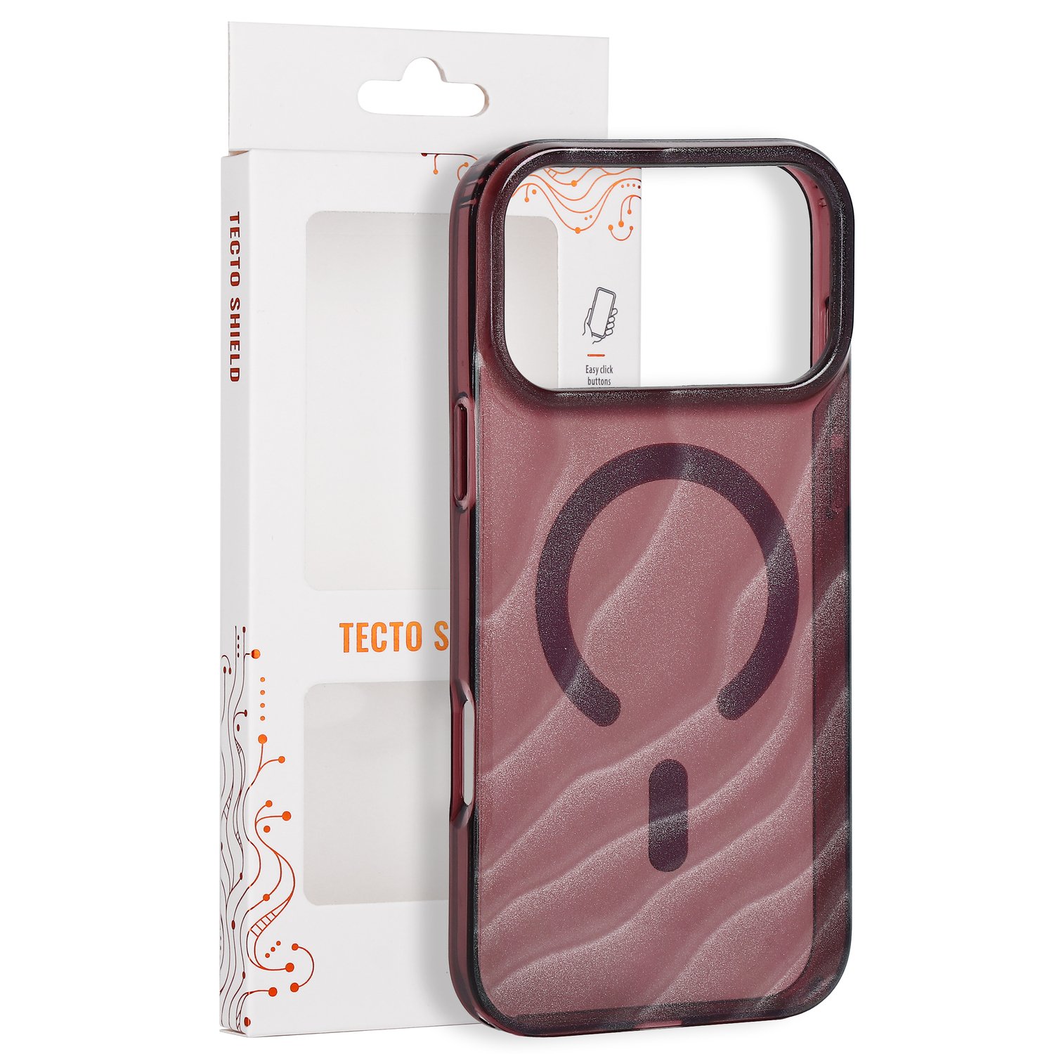 „Tecto Shield Desert Mag“ dėklas, skirtas iPhone 17 Pro Max 6,9" / iPhone 18 Pro Max 6,9", raudonmedžio spalvos