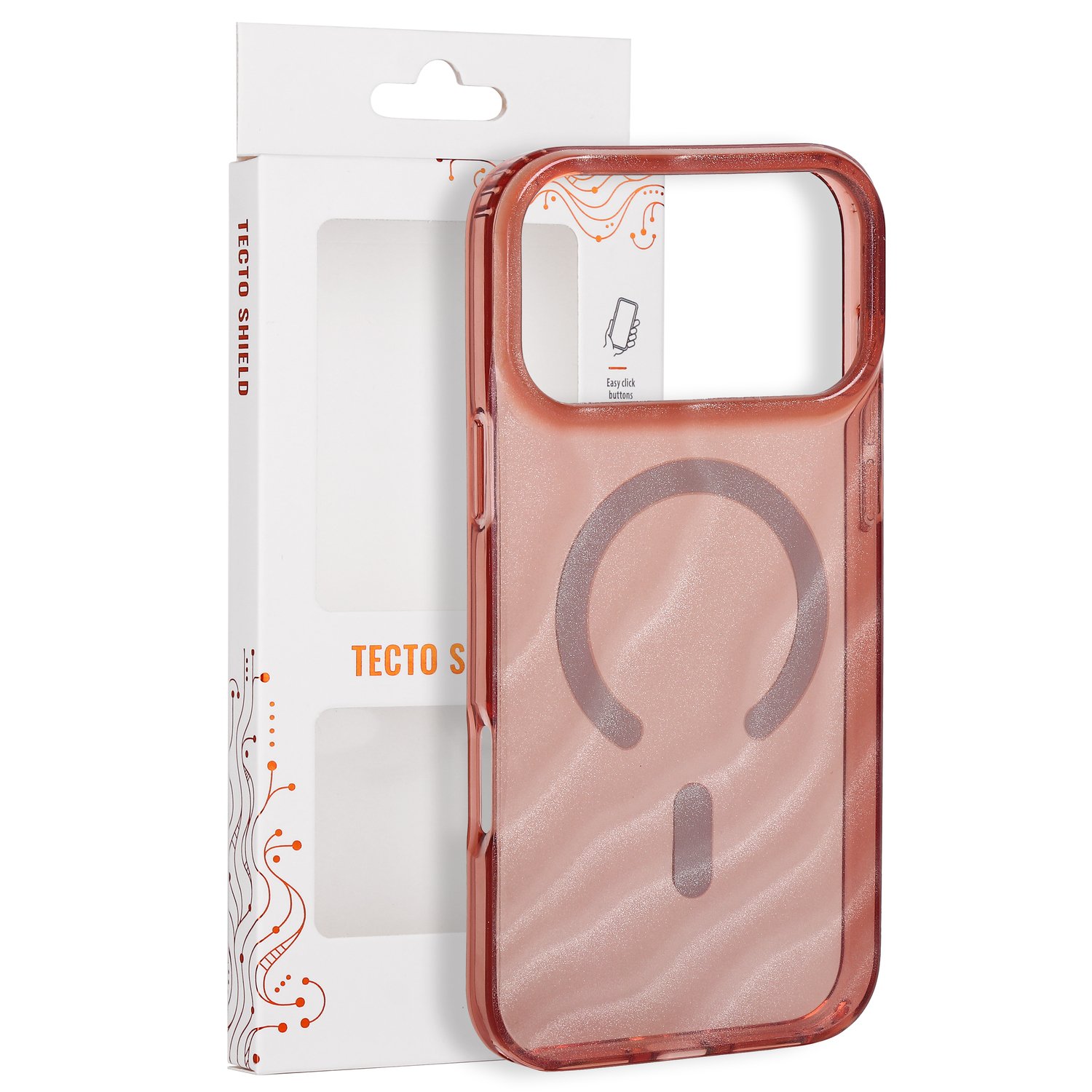 „Tecto Shield Desert Mag“ dėklas, skirtas iPhone 17 Pro Max 6,9" / iPhone 18 Pro Max 6,9", terakotos spalvos