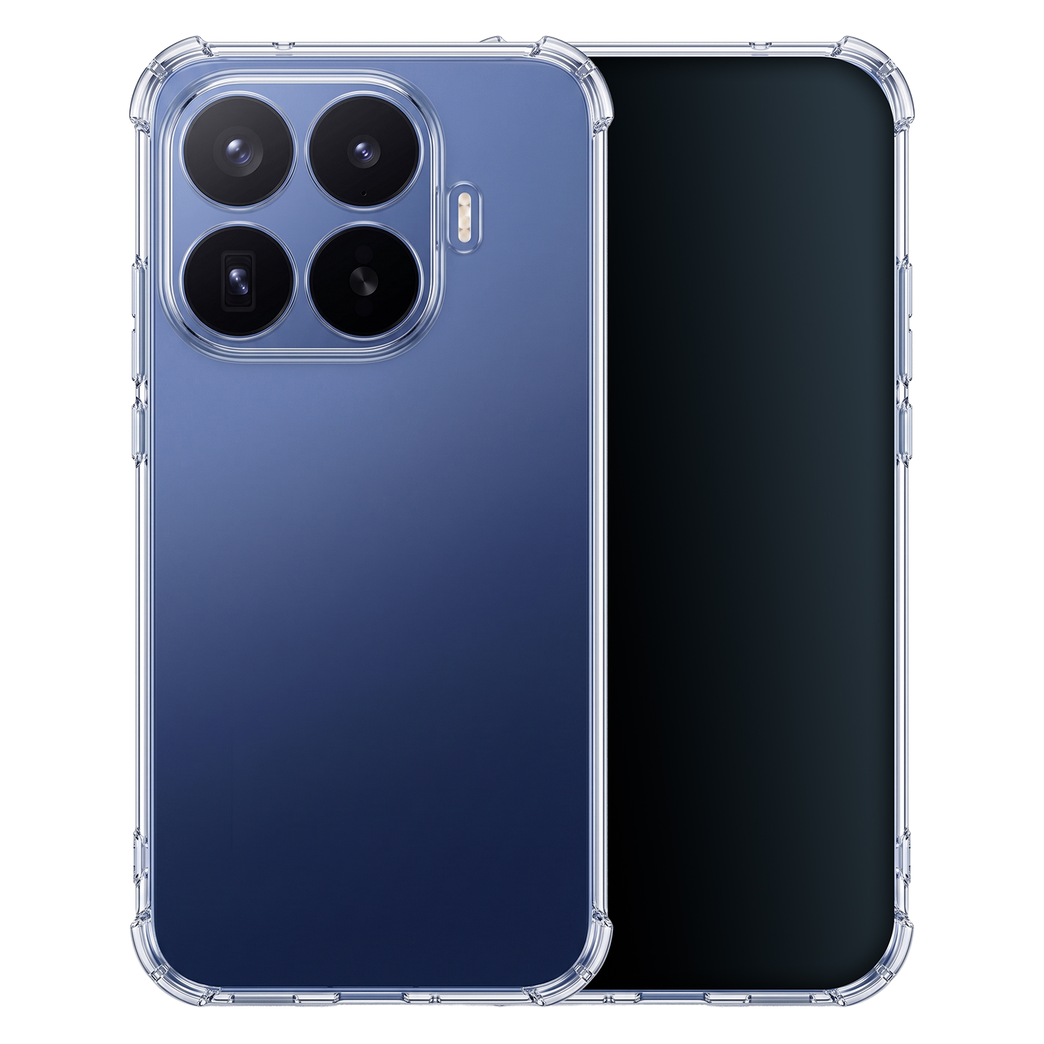 Smūgiams atsparus 1,5 mm dėklas, skirtas Xiaomi 17T Pro, skaidrus
