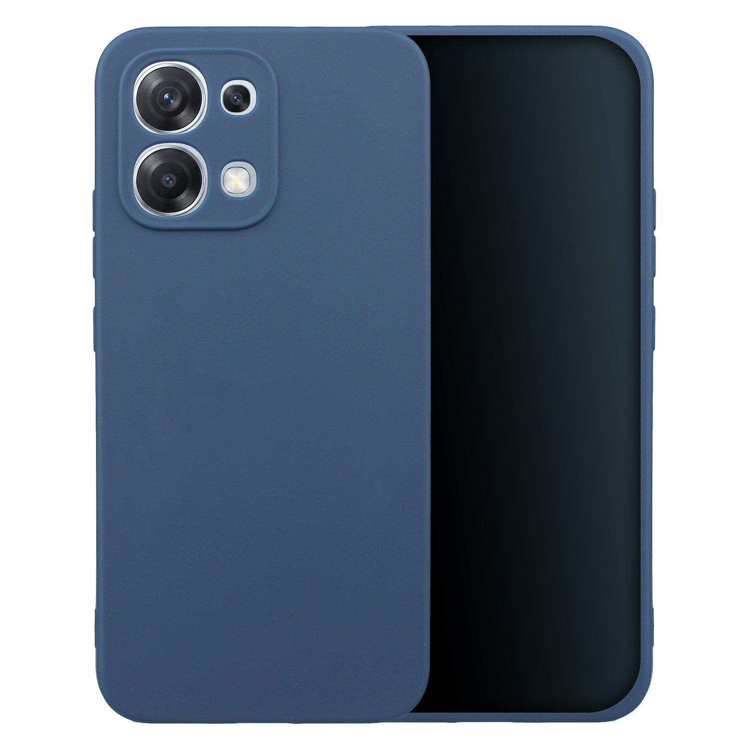 Matinis TPU dėklas, skirtas Oppo A6 Pro 5G, tamsiai mėlynas