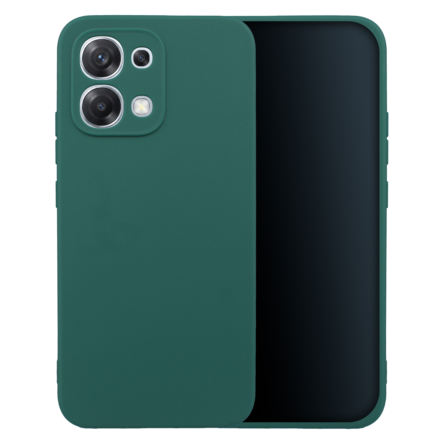 Matinis TPU dėklas, skirtas Oppo A6 Pro 5G, miško žalumos