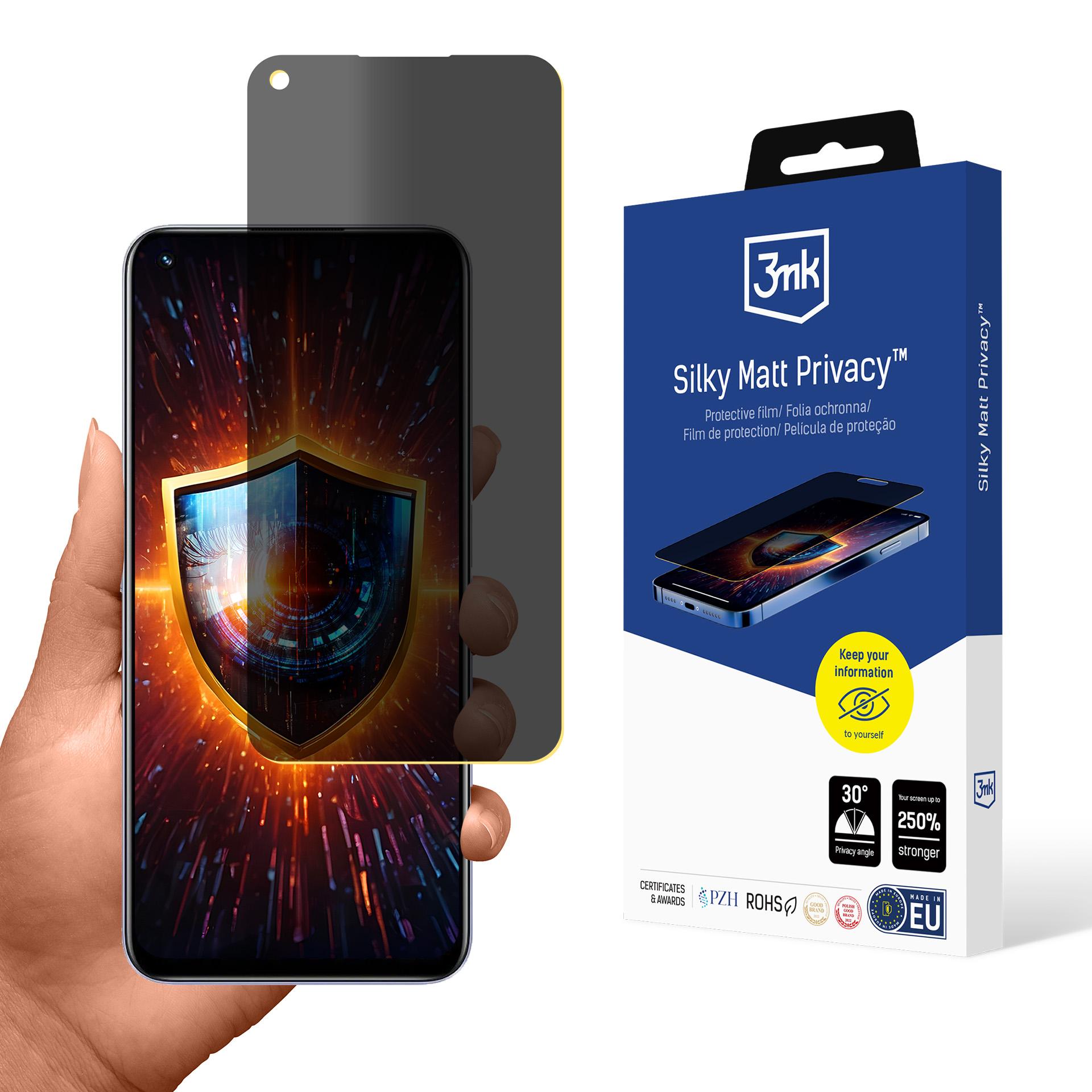 3mk Silky Matt Privacy — приватный фильтр для экрана для Realme 8i