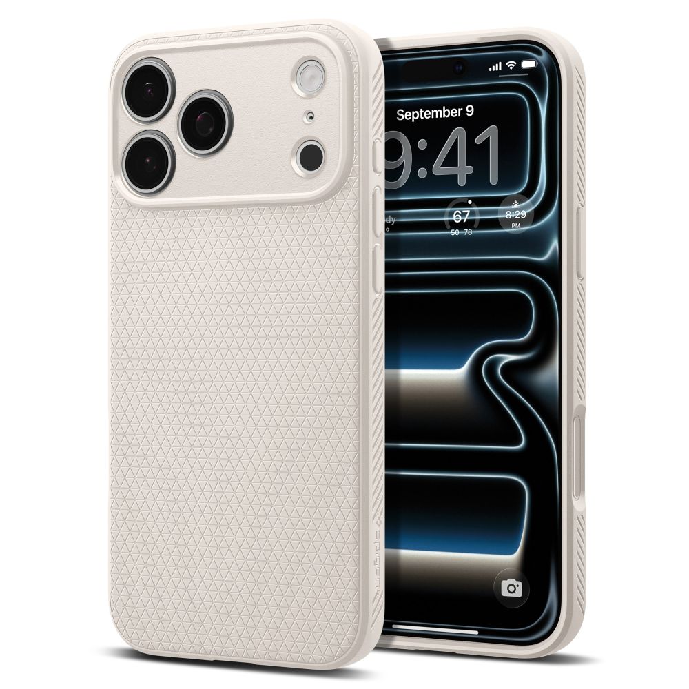 Spigen Liquid Air dėklas, skirtas iPhone 17 Pro / 18 Pro, titano spalvos