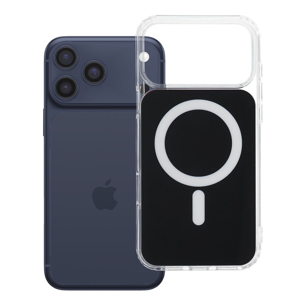 Dėklas, skirtas iPhone 18 Pro Max / 17 Pro Max: Clear Fusion Mag Cover, suderinamas su MagSafe, spalva – juoda