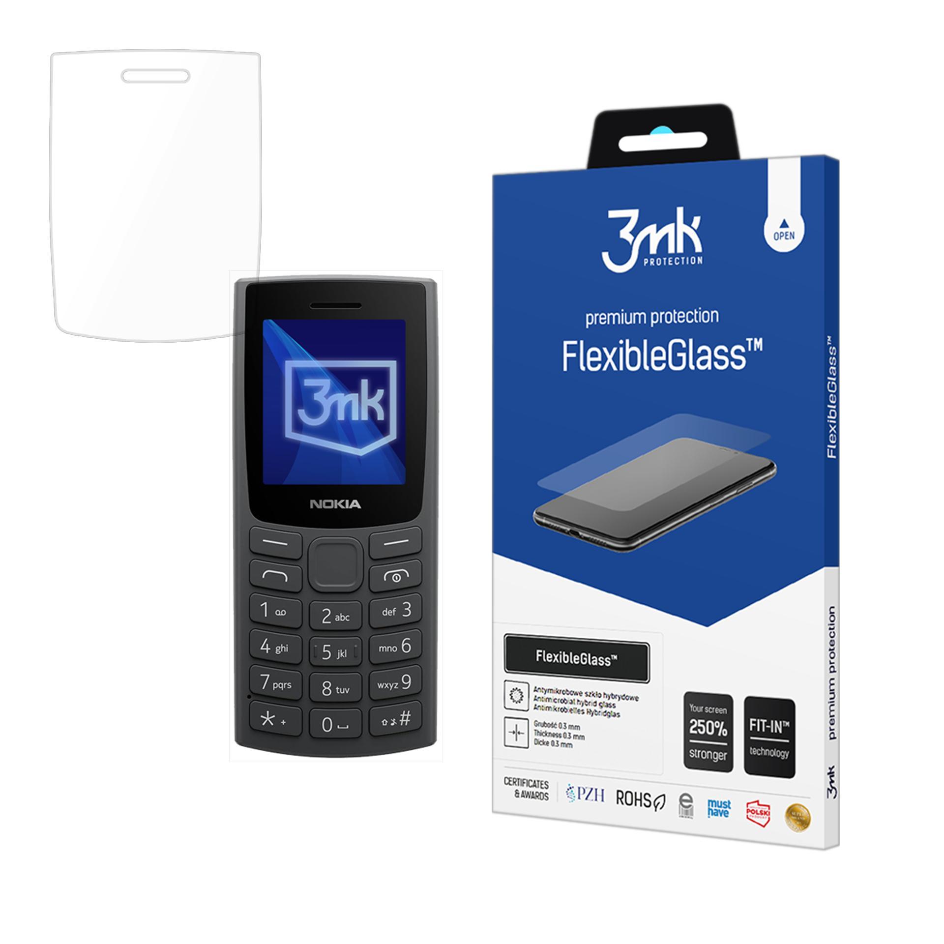 3mk Lankstus stiklas hibridinis skirtas Nokia 105 (2023)
