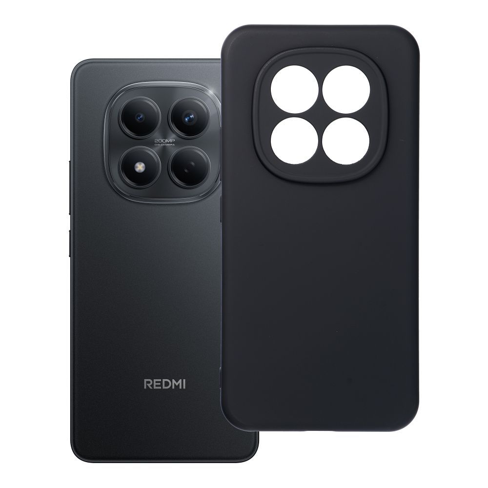 Silikoninis dėklas skirtas XIAOMI Redmi Note 15 Pro Plus 5G, juodos spalvos