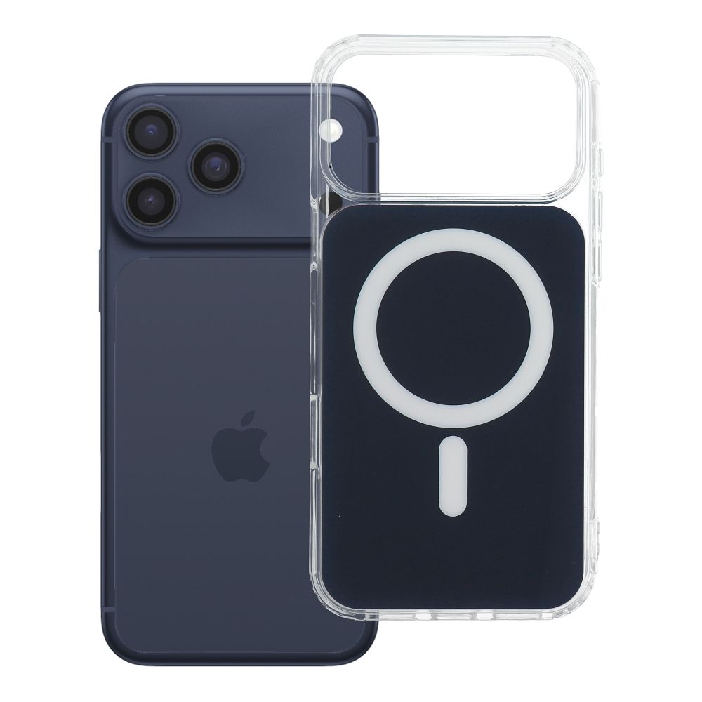 Dėklas, skirtas iPhone 18 Pro Max / 17 Pro Max: Clear Fusion Mag Cover, suderinamas su MagSafe, spalva – jūrinė mėlyna