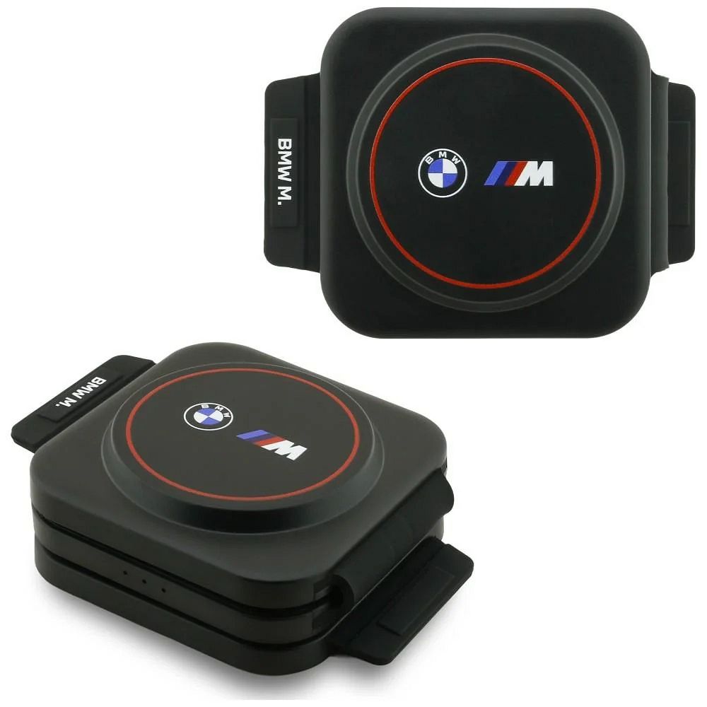 BMW M Qi2 3 viename belaidis įkroviklis, 15 W, spausdintas logotipas, raudonas