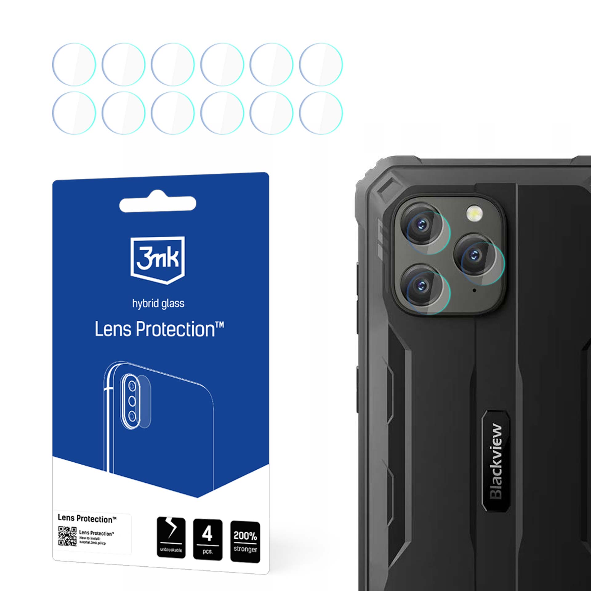 Blackview BV5300 Plus - 3mk Lens Protection