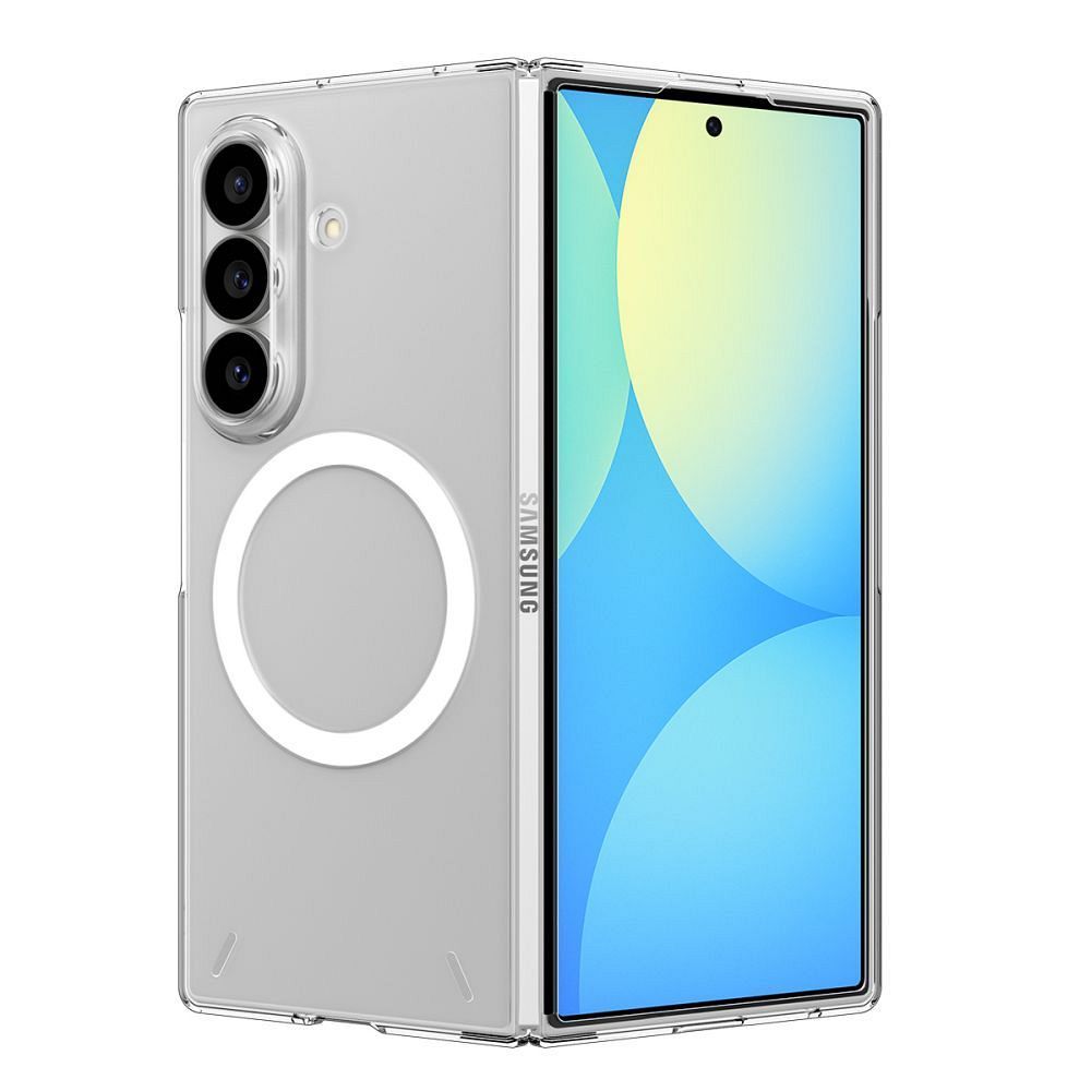 Spigen AirSkin Zero MagFit dėklas, skirtas Samsung Galaxy Z Fold8 Ultra – skaidrus ir baltas