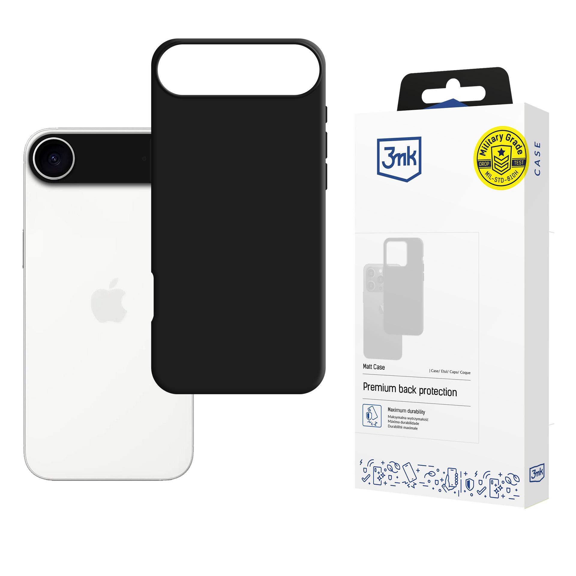 Чехол 3mk Matt Case для Apple iPhone Air чёрный