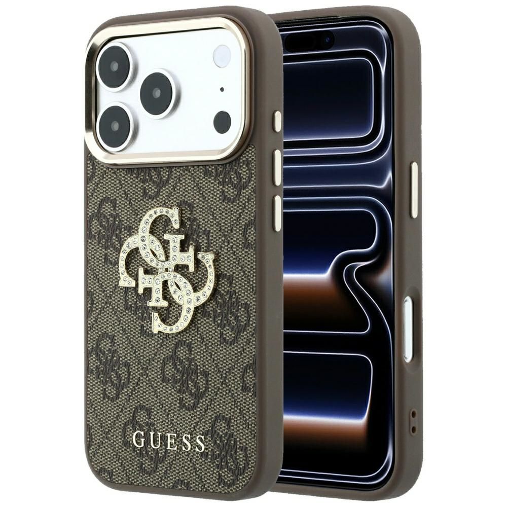 Dėklas, skirtas IPHONE 18 Pro Max/17 Pro Max (Big Strass Logo 4G) (spalva: ruda)