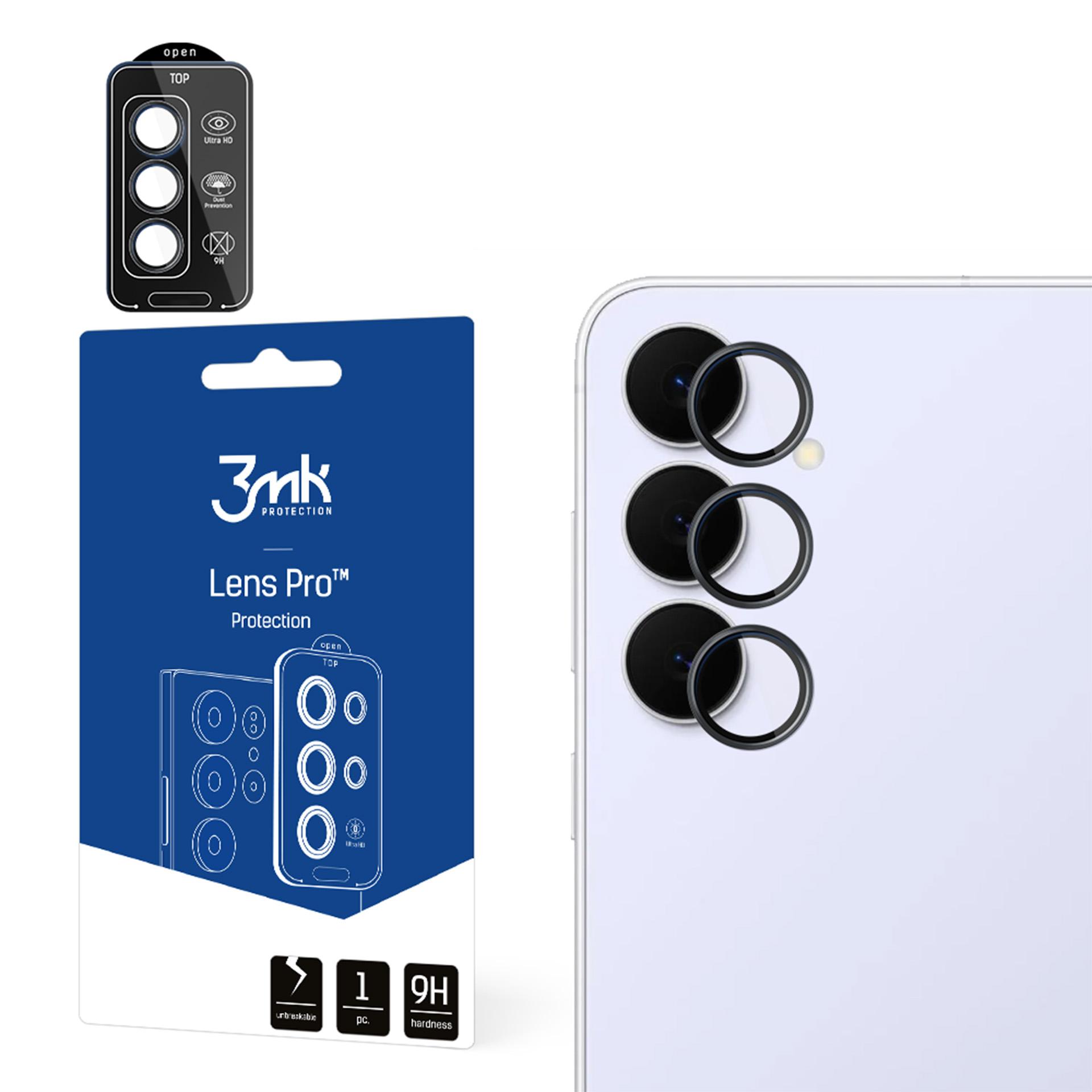 3mk Lens Protection Pro Fotoaparato stiklas, skirtas "Samsung Galaxy S25 FE" - Juodas
