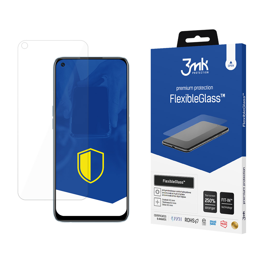 3mk FlexibleGlass™ hibridinis stiklas Realme 6 telefonui