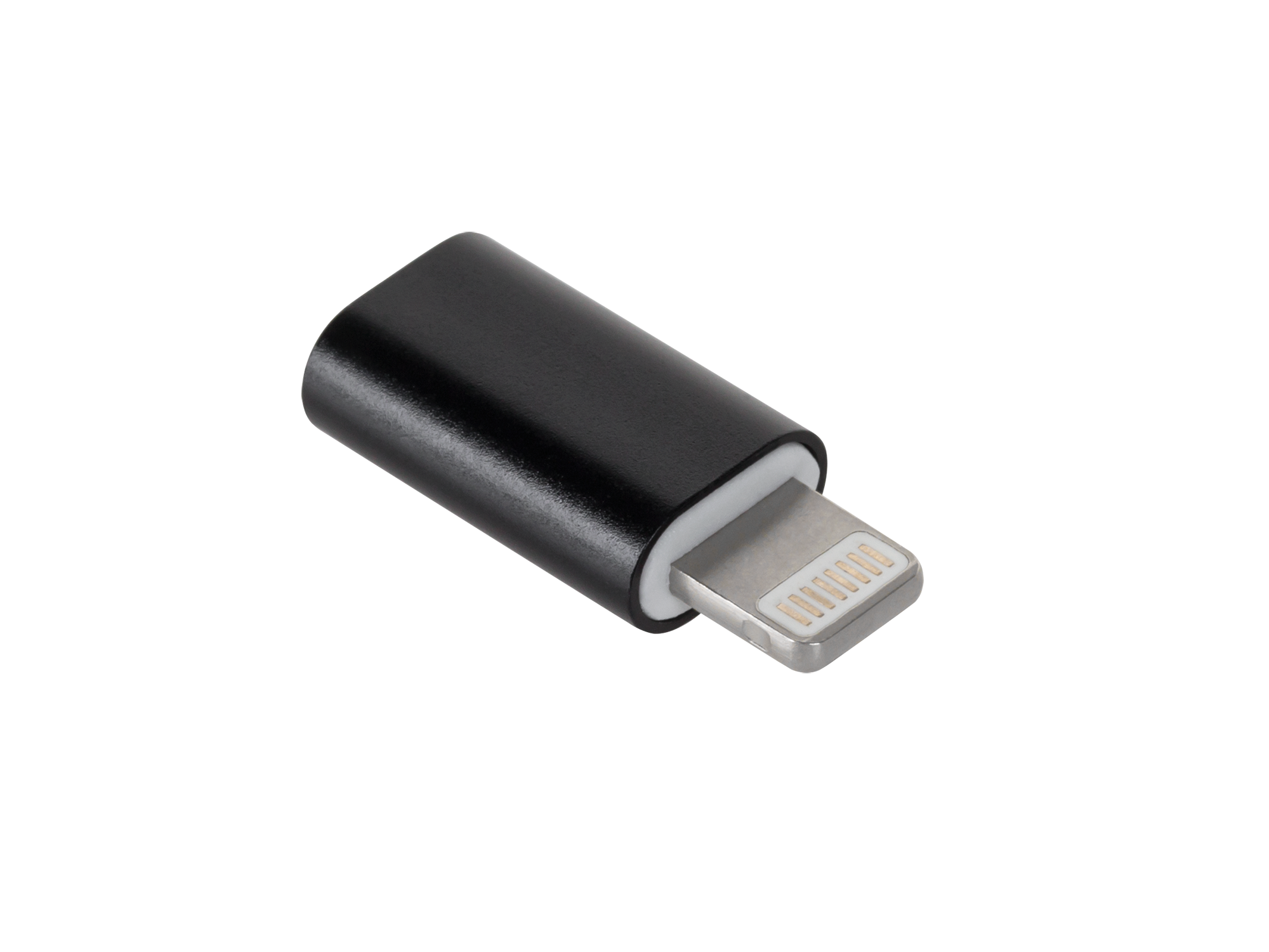Переходник M-Life micro USB – Apple Lightning, чёрный
