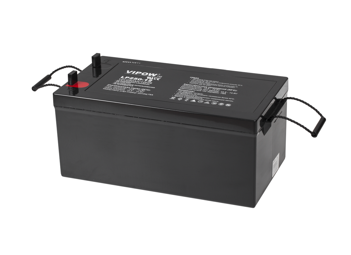 Gelinis akumuliatorius VIPOW, 12 V, 250 Ah