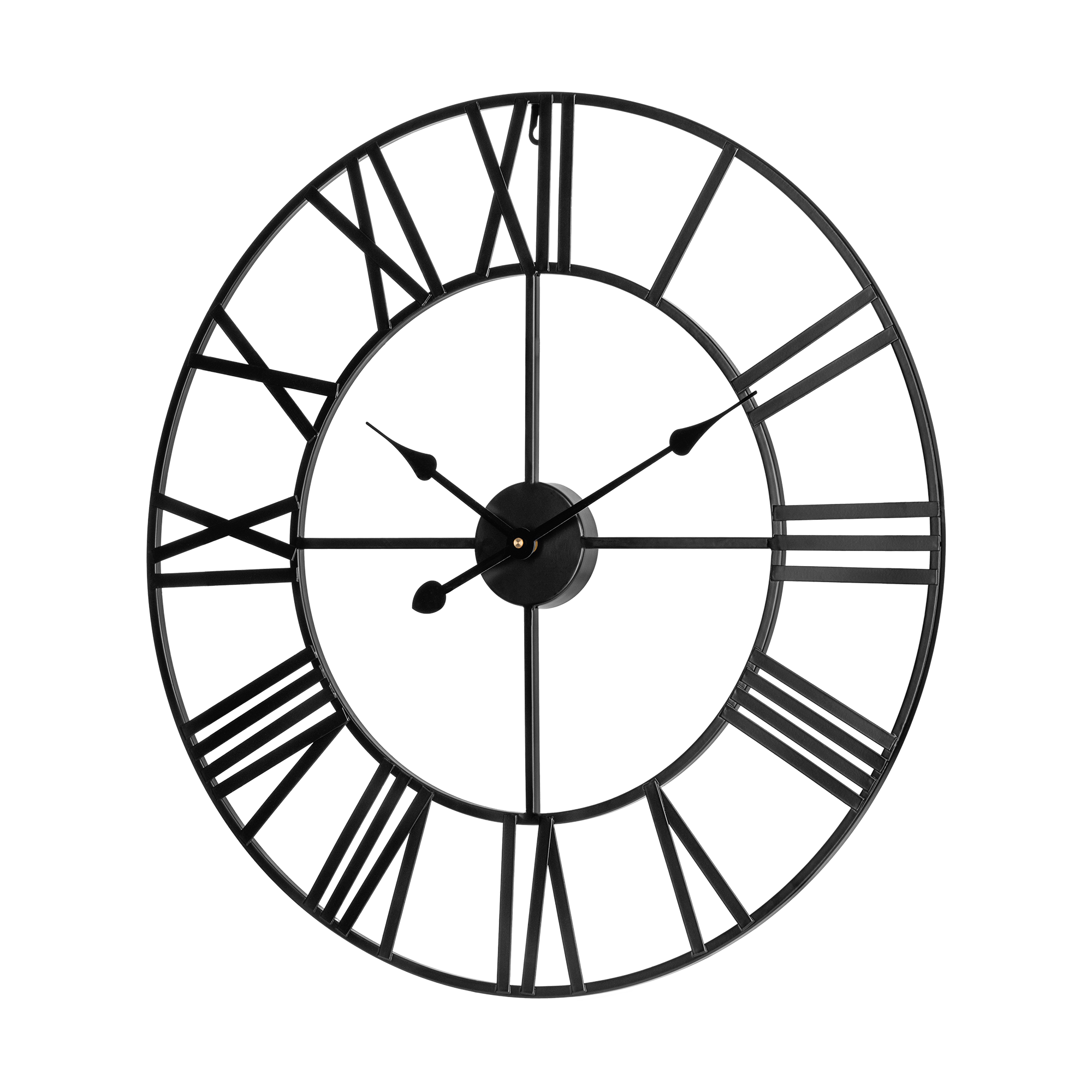 Large aluminium wall clock, 60 cm