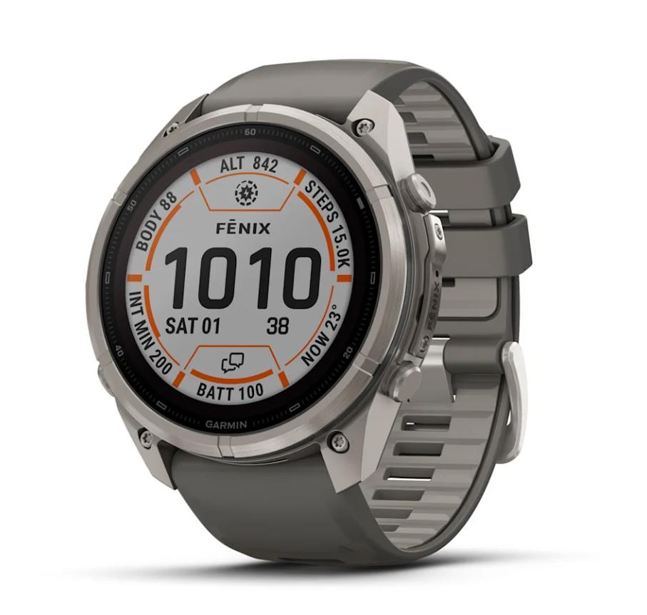 Garmin Fenix 9 Pro Solar išmanusis laikrodis, Titanium, 010-04339-01