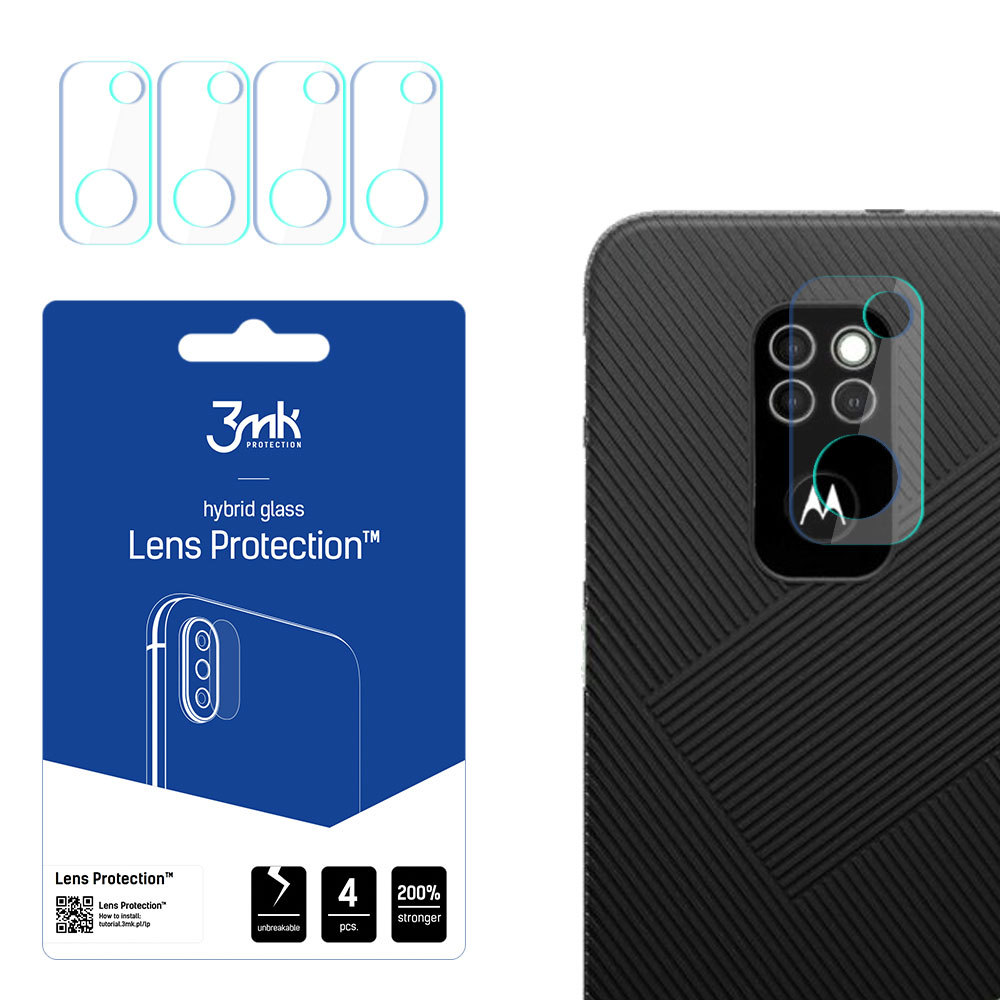 HYBRID GLASS 3MK FLEXIBLE GLASS LENS MOTOROLA DEFY 2021 CAMERA 4 PCS.