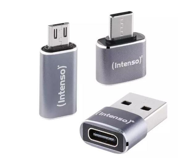 Intenso adapter (7600913) – USB-C / USB-A → USB-C / Micro-USB