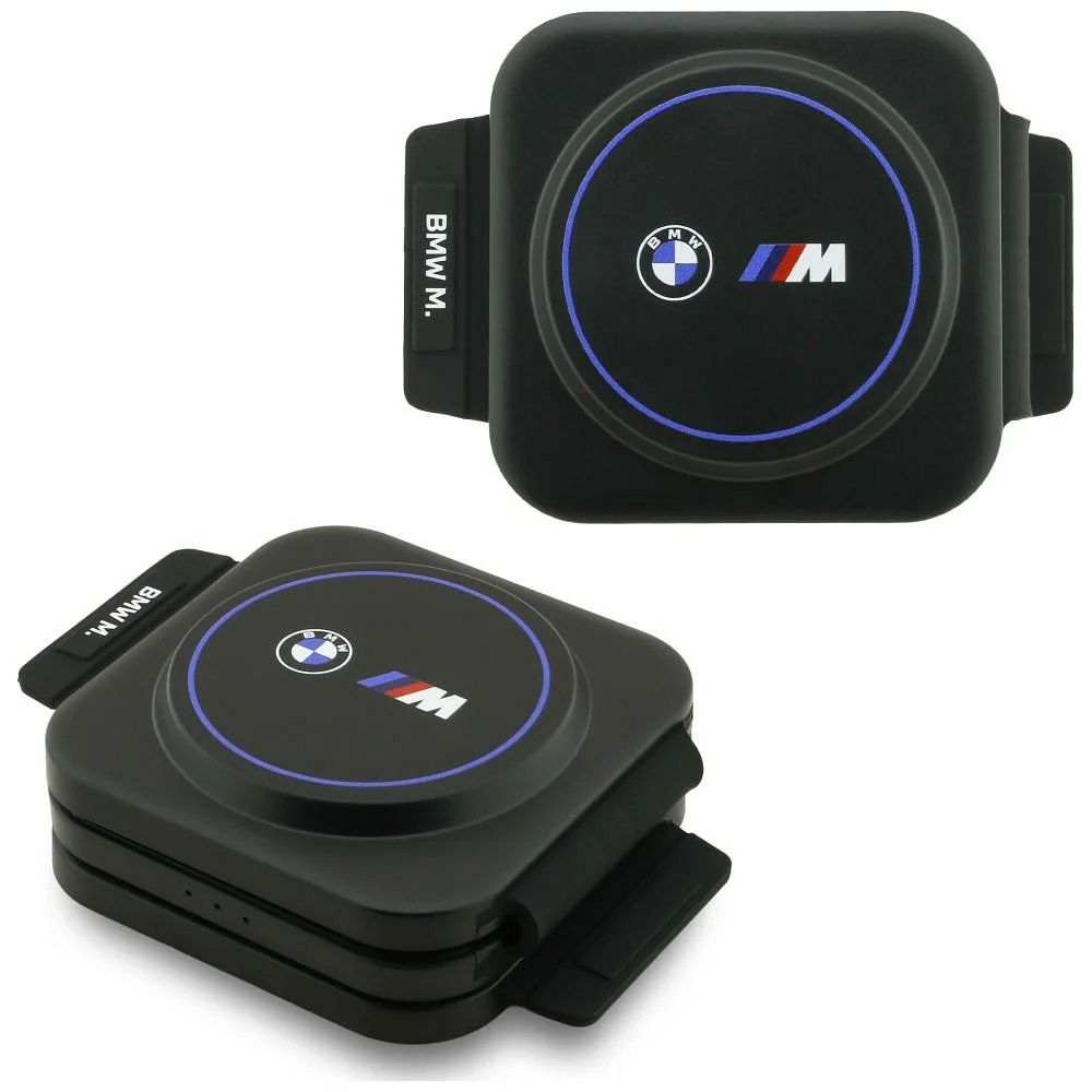 BMW M Qi2 3 viename belaidis įkroviklis, 15 W, spausdintas logotipas, mėlynas