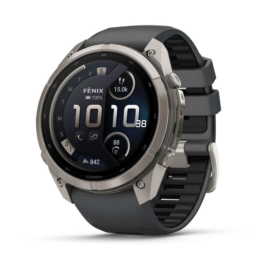 Garmin Fenix 9 Pro Solar išmanusis laikrodis, Titanium, 010-04338-01