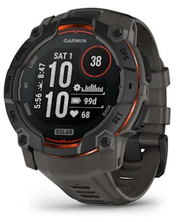 Garmin Instinct 3 Solar 010-02935-00 išmanusis laikrodis, juodas / Charcoal