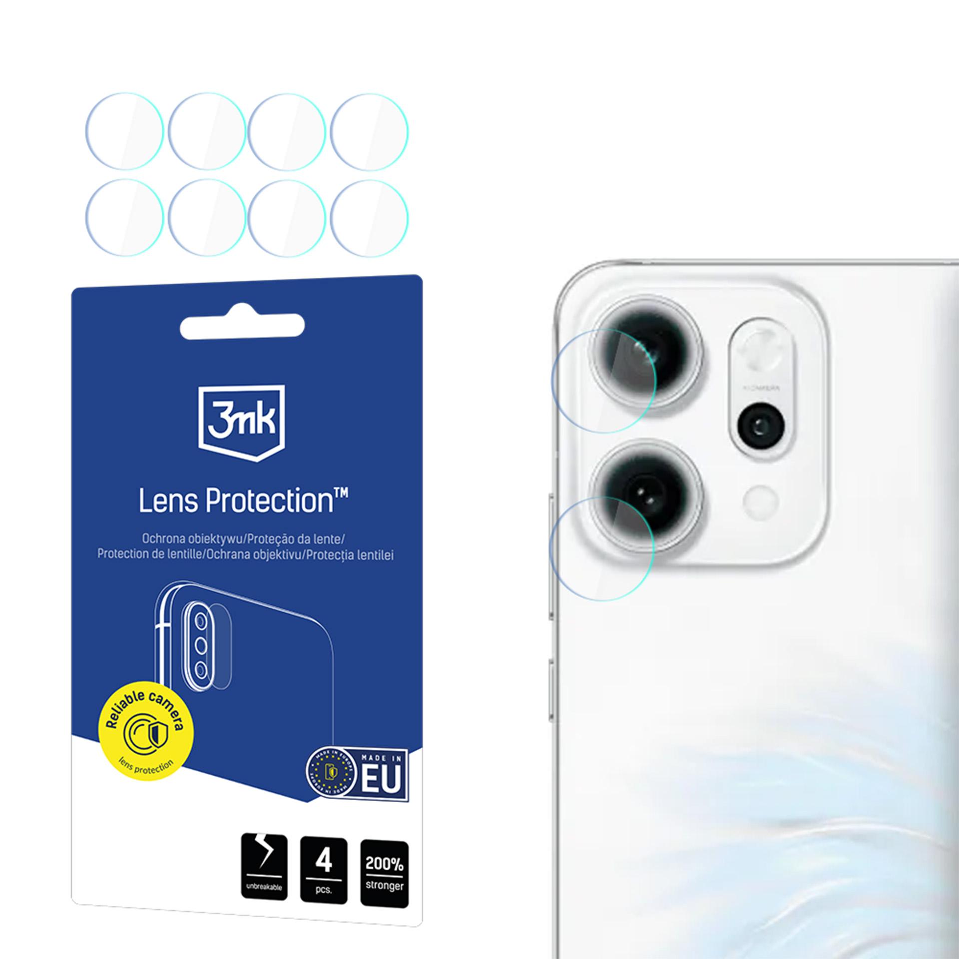 3mk Apsauginis stiklas objektyvui Hybrid Glass Oppo Reno 14 Pro kamerai