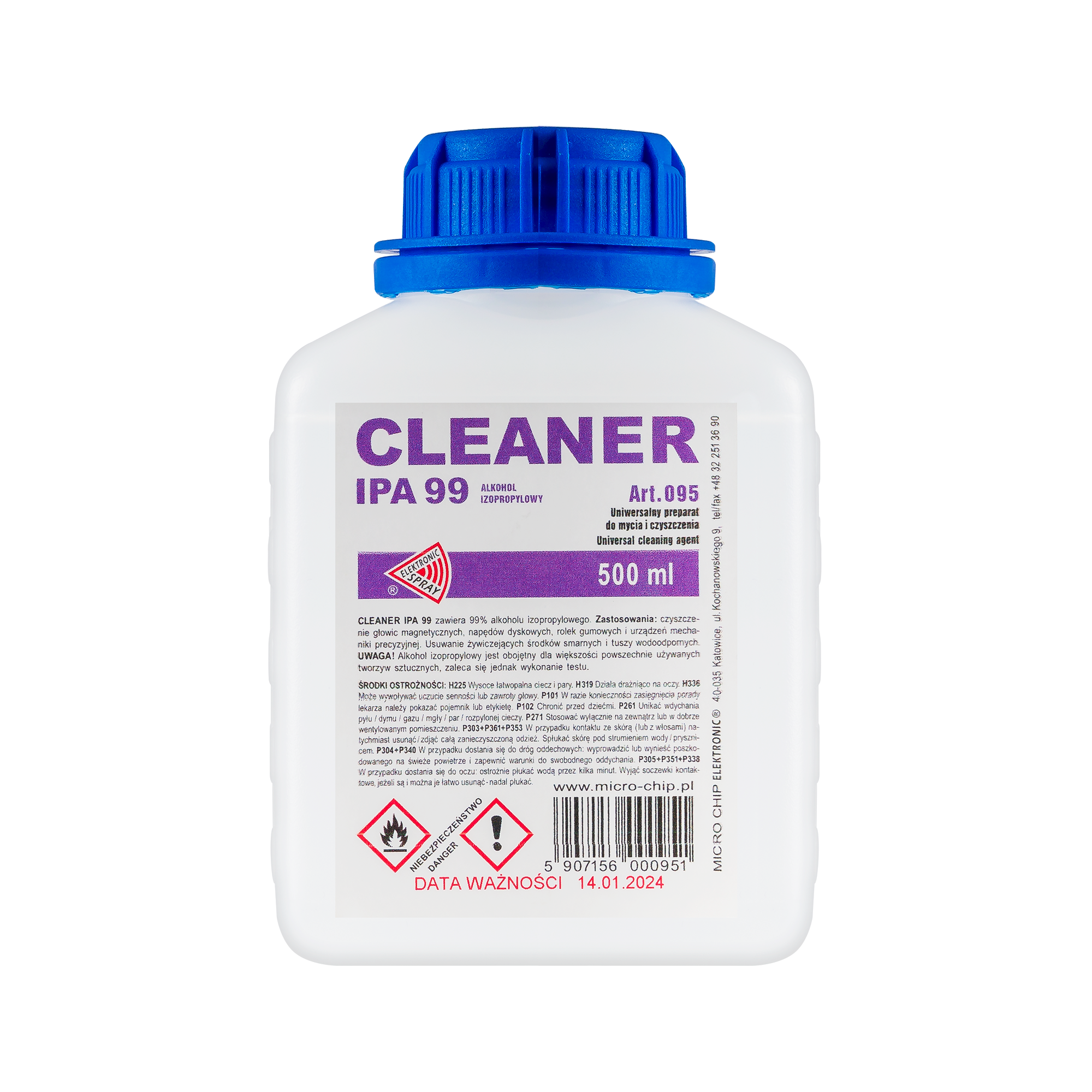 MICROCHIP IPA 99 valiklis, 500 ml, ART.095