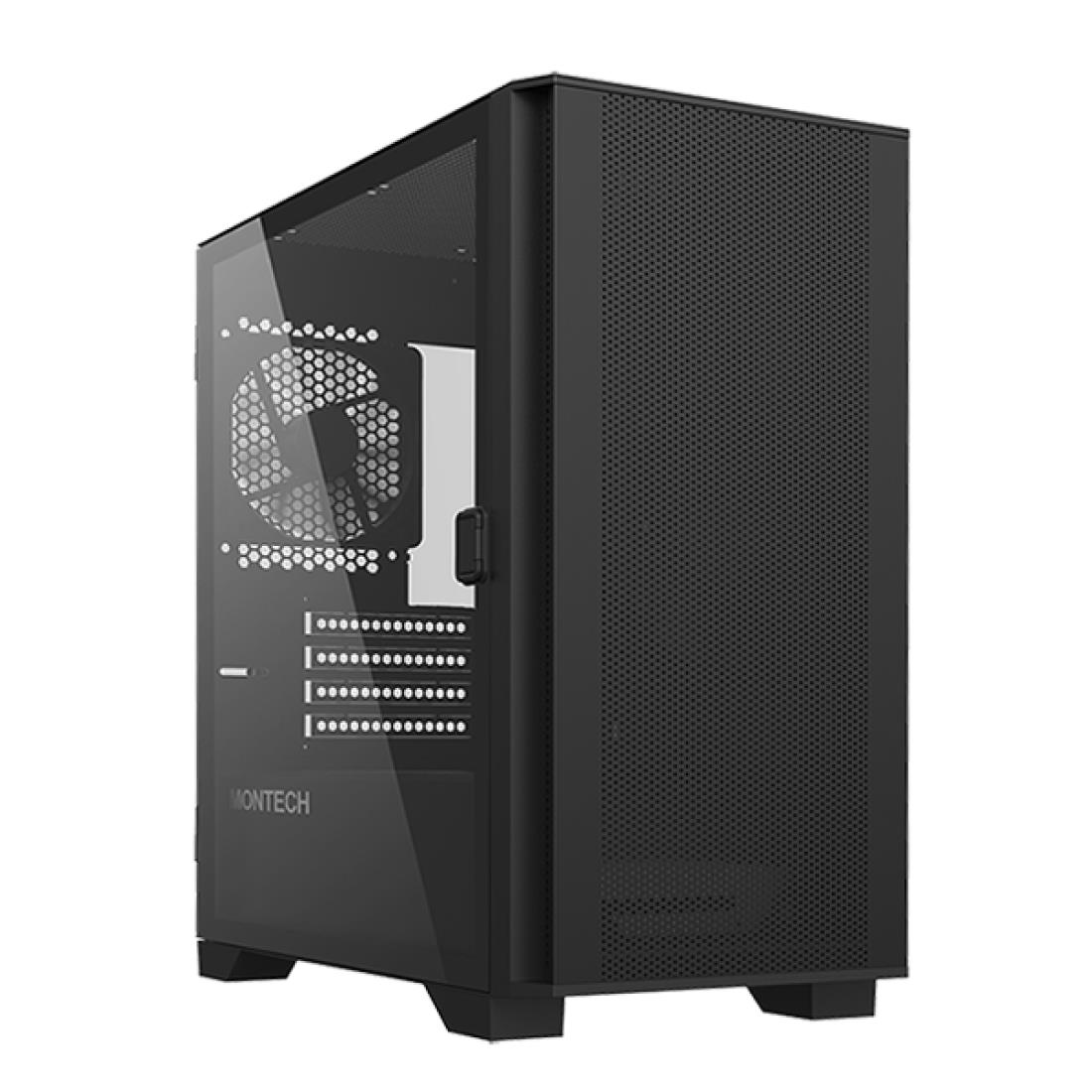 Montech Air 100 Lite AIR100LITE(B) juodas Midi Tower korpusas, MicroATX / Mini-ITX, be maitinimo bloko