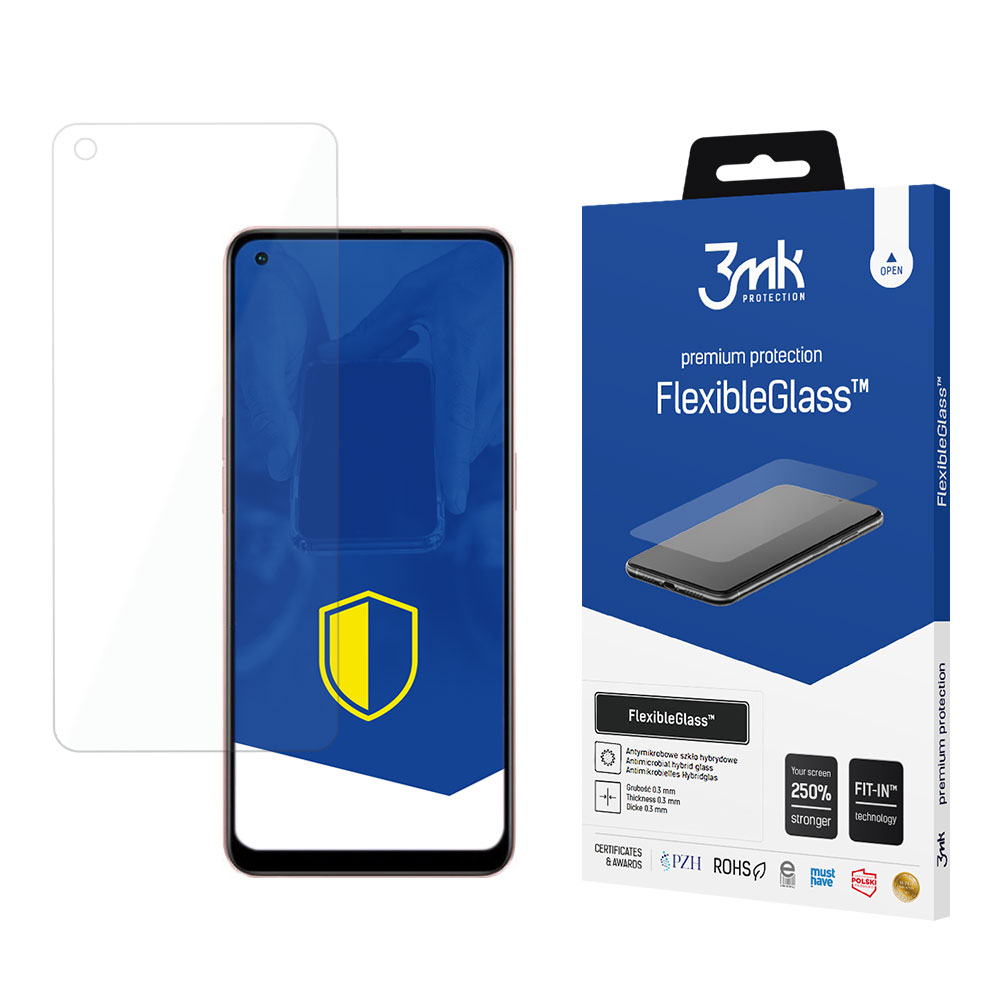 Hibridinis stiklas 3mk FlexibleGlass™ Oppo A96 5G