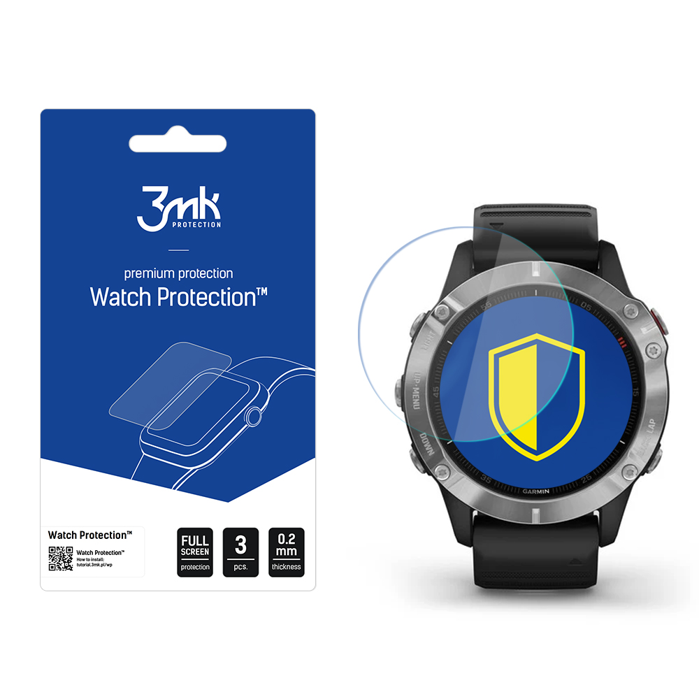 Garmin Fenix 6 - 3mk Laikrodžio apsauga™ su FlexibleGlass Lite