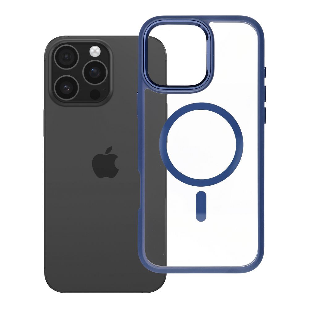 ROAR dėklas MAG BUMPER, suderinamas su MagSafe, IPHONE 16 Pro Max, tamsiai mėlynas