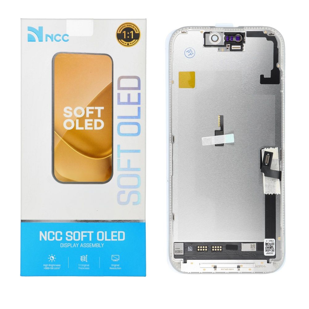NCC Soft OLED ekrano modulis, skirtas iPhone 17, 120 Hz (palaiko IC perkėlimą)