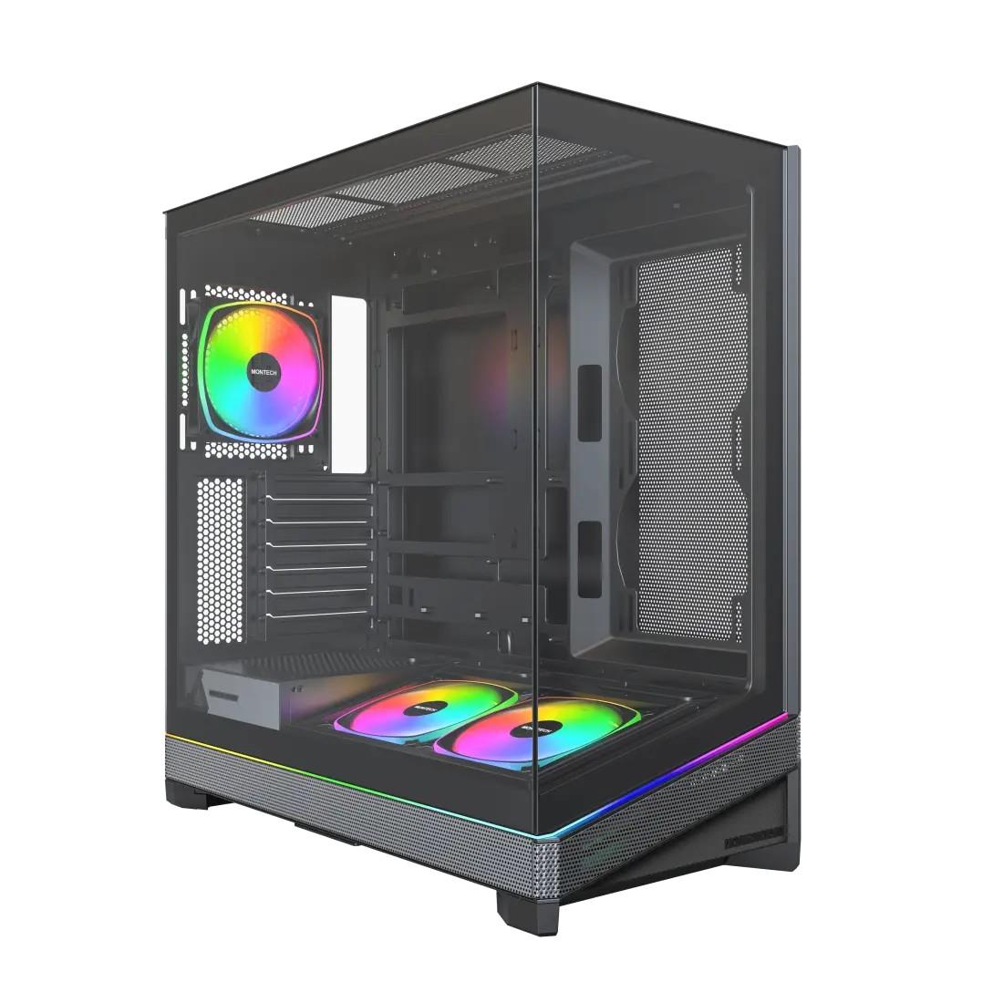 Montech Sky 3 SKY3(B) juodas kompiuterio korpusas, ATX / MicroATX / Mini-ITX / BTF