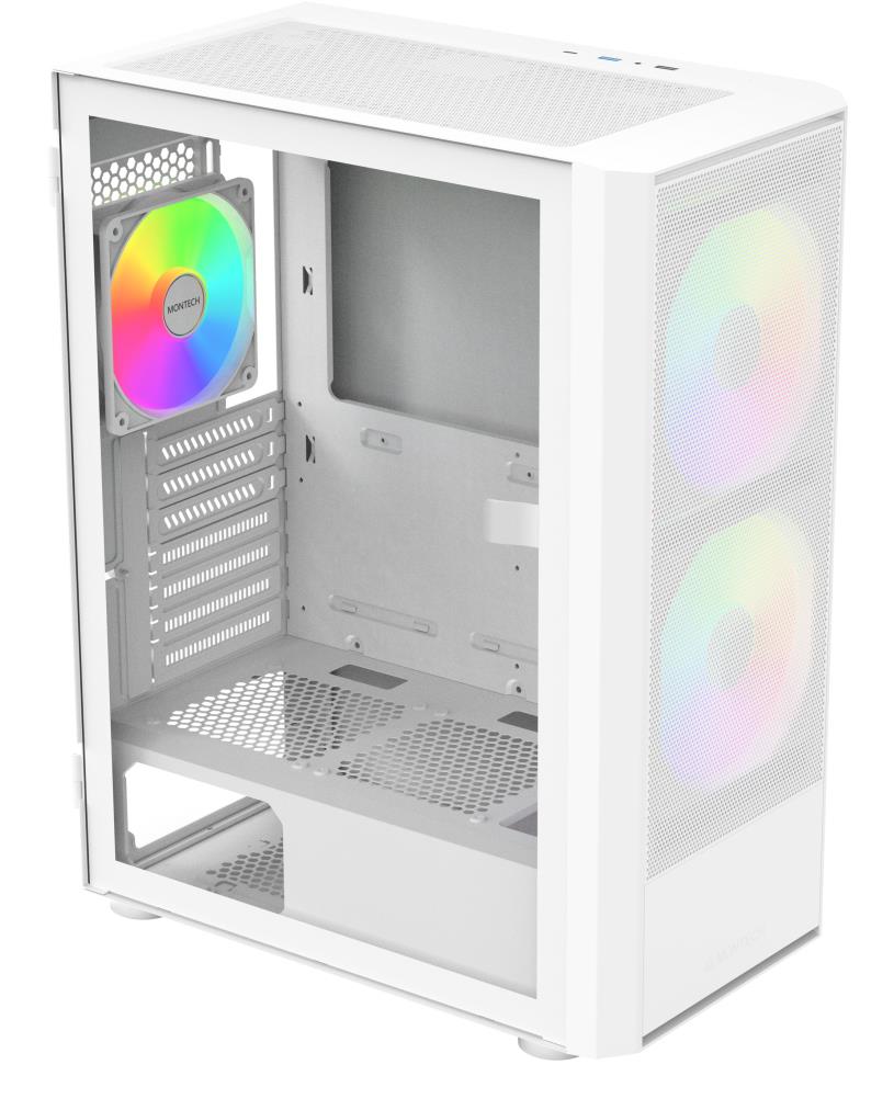 Montech X2 Plus X2PLUS(W) baltas Midi Tower kompiuterio korpusas, ATX / MicroATX / Mini-ITX