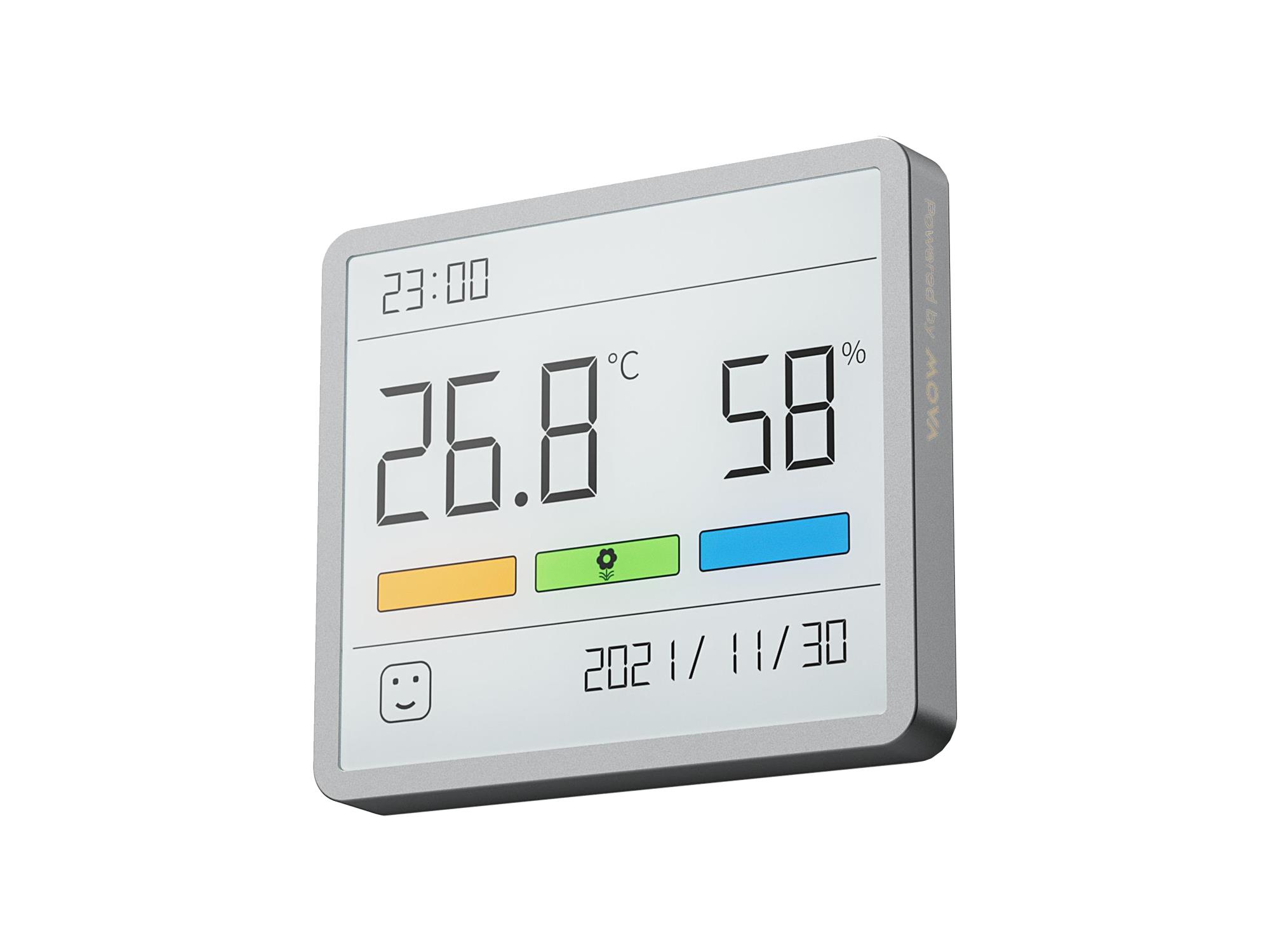 Mova higrometras, termometras ir laikrodis 3-in-1 (MTHM01)