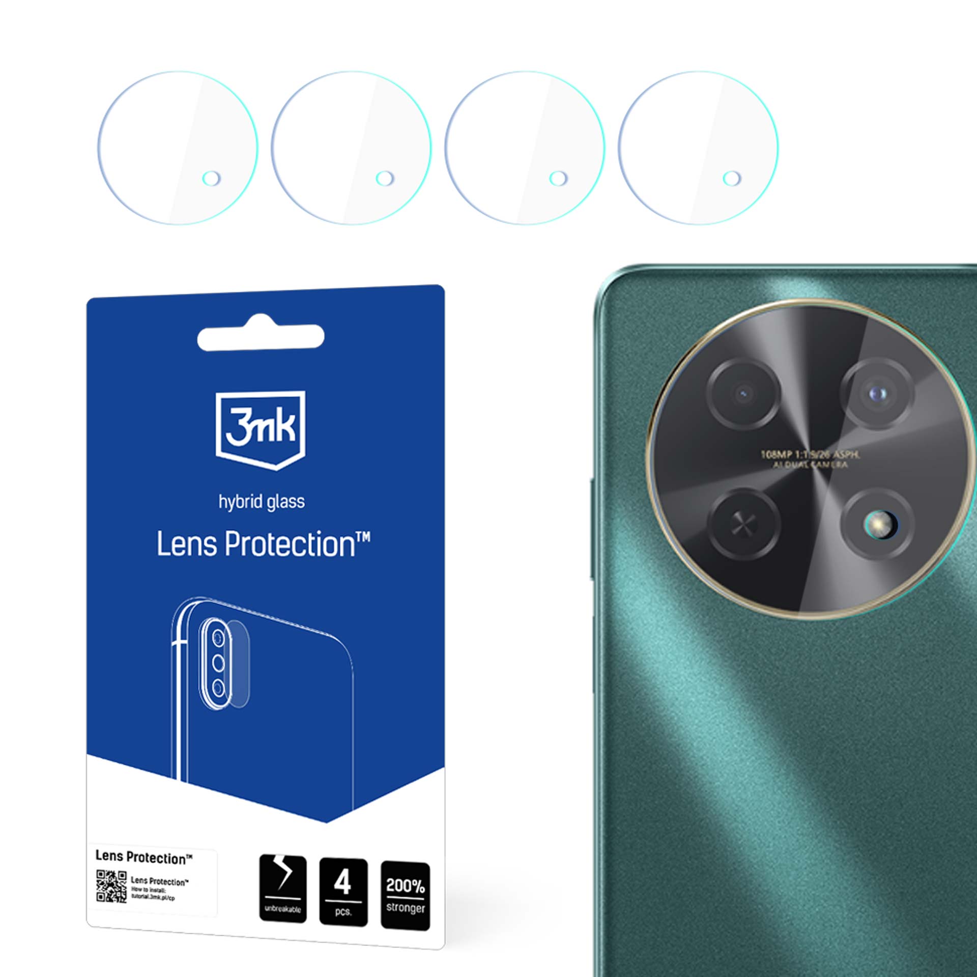 3mk objektyvo apsauga kameros dangtelis Huawei Nova 12i