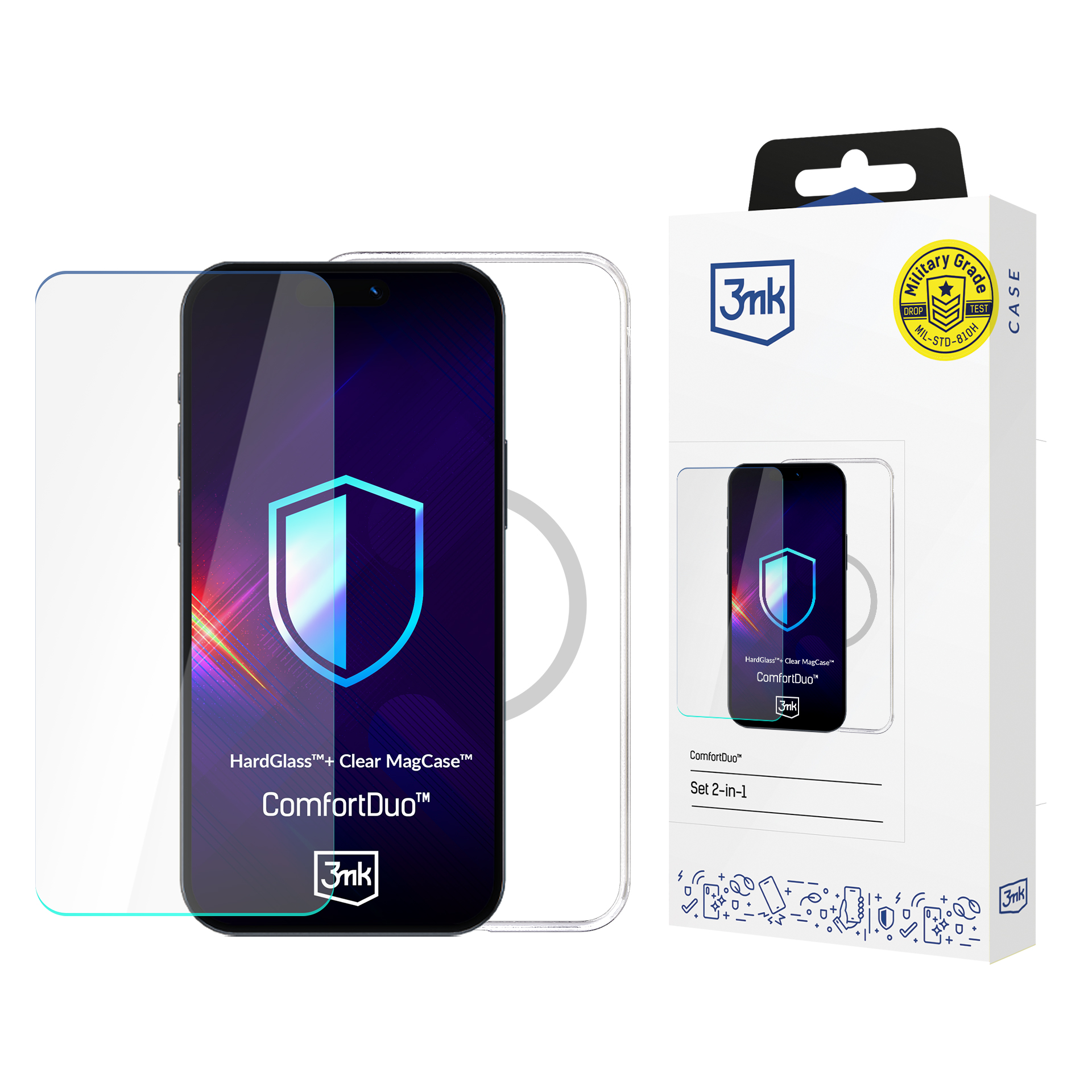 Apple iPhone 12 Pro Max - 3mk ComfortDuo Clear MagCase