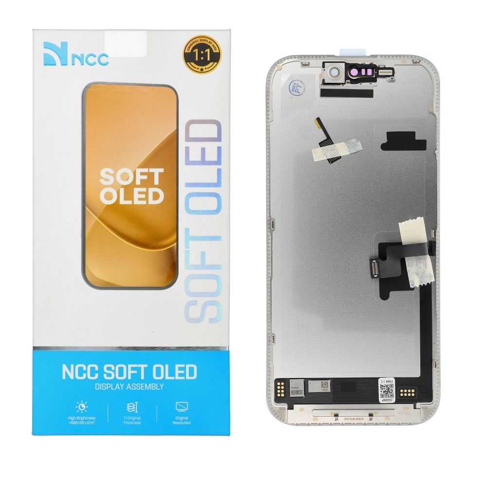 NCC Soft OLED ekrano modulis, skirtas iPhone 16 PRO, 120 Hz (palaiko IC perkėlimą)