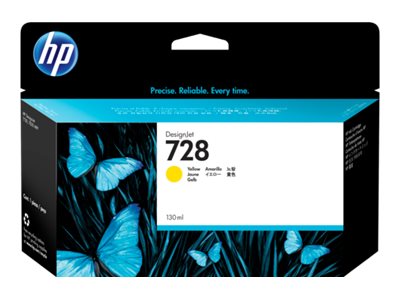Originali HP 728 DesignJet rašalo kasetė (F9J65A), geltona, 130 ml