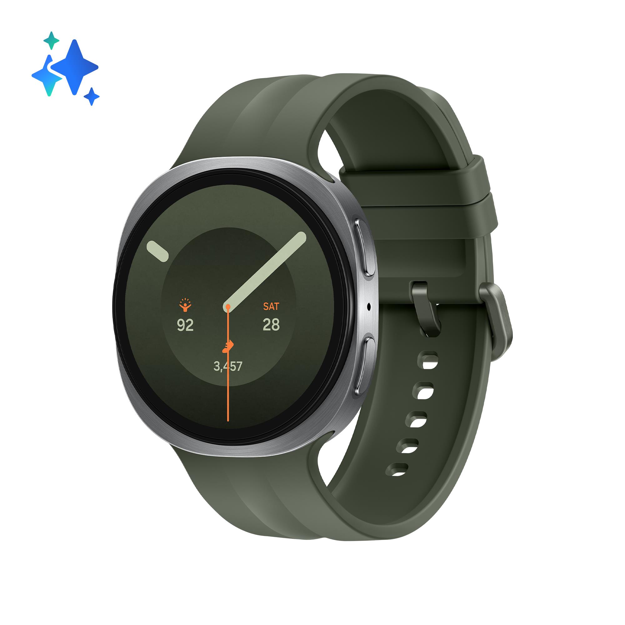 Samsung Galaxy Watch9 Bluetooth 44 mm išmanusis laikrodis – sidabro spalvos