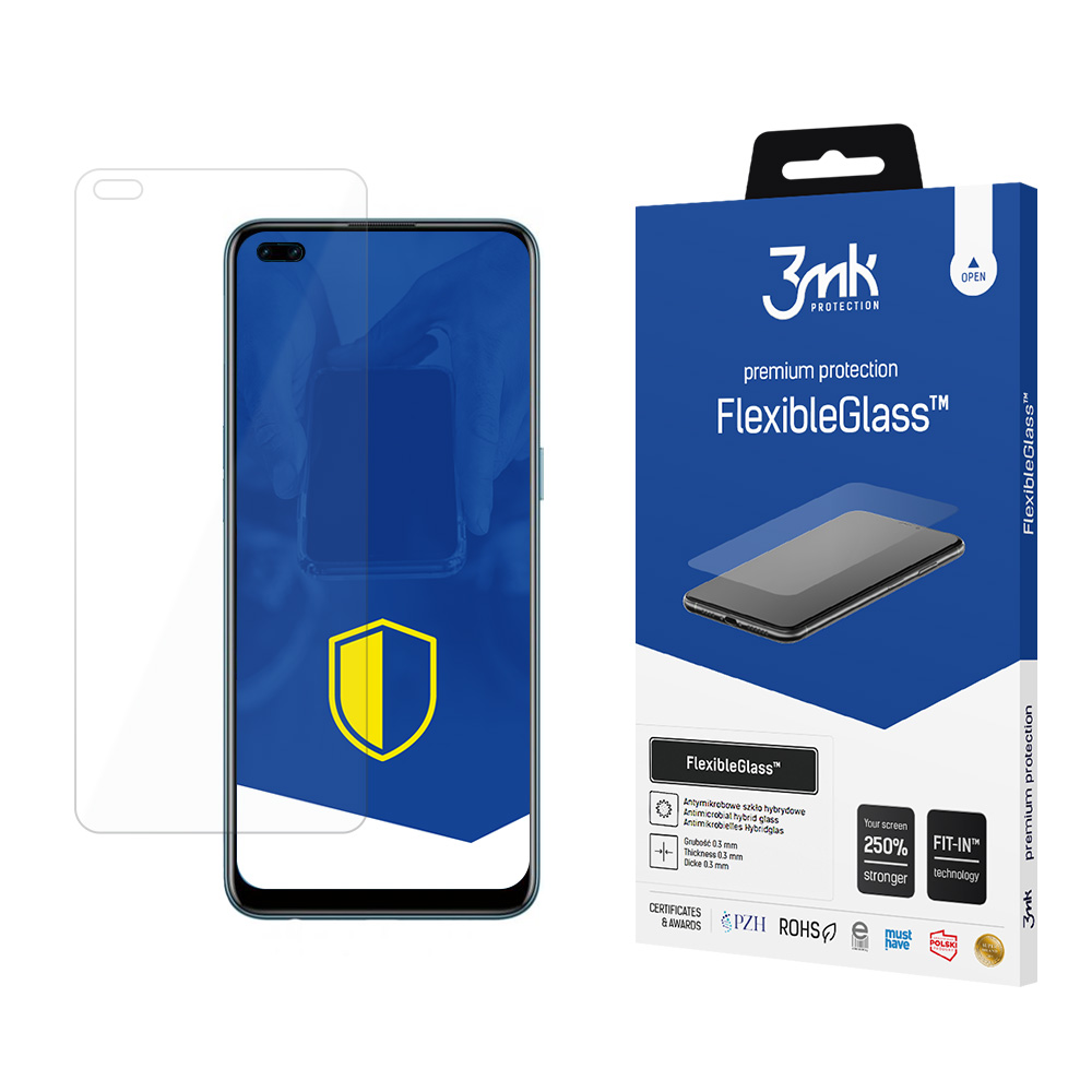 Гибридное стекло 3mk FlexibleGlass™ для Oppo Reno 4 Lite