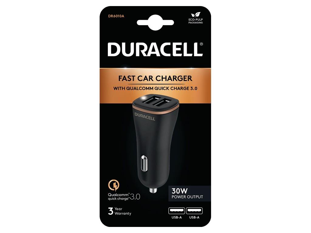 Duracell automobilinis įkroviklis (DR6010A) – 2 prievadai