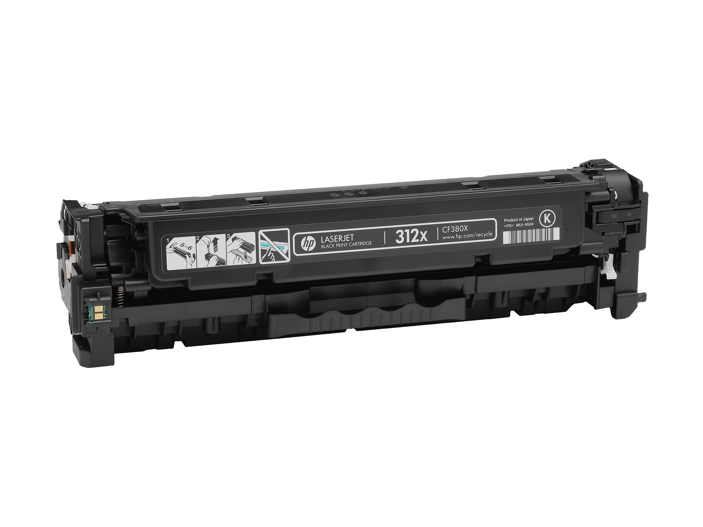 Originali HP 312X LaserJet tonerio kasetė (CF380X), juoda, didelės talpos, skirta LaserJet Pro 400 MFP M476, 4,400 puslapių