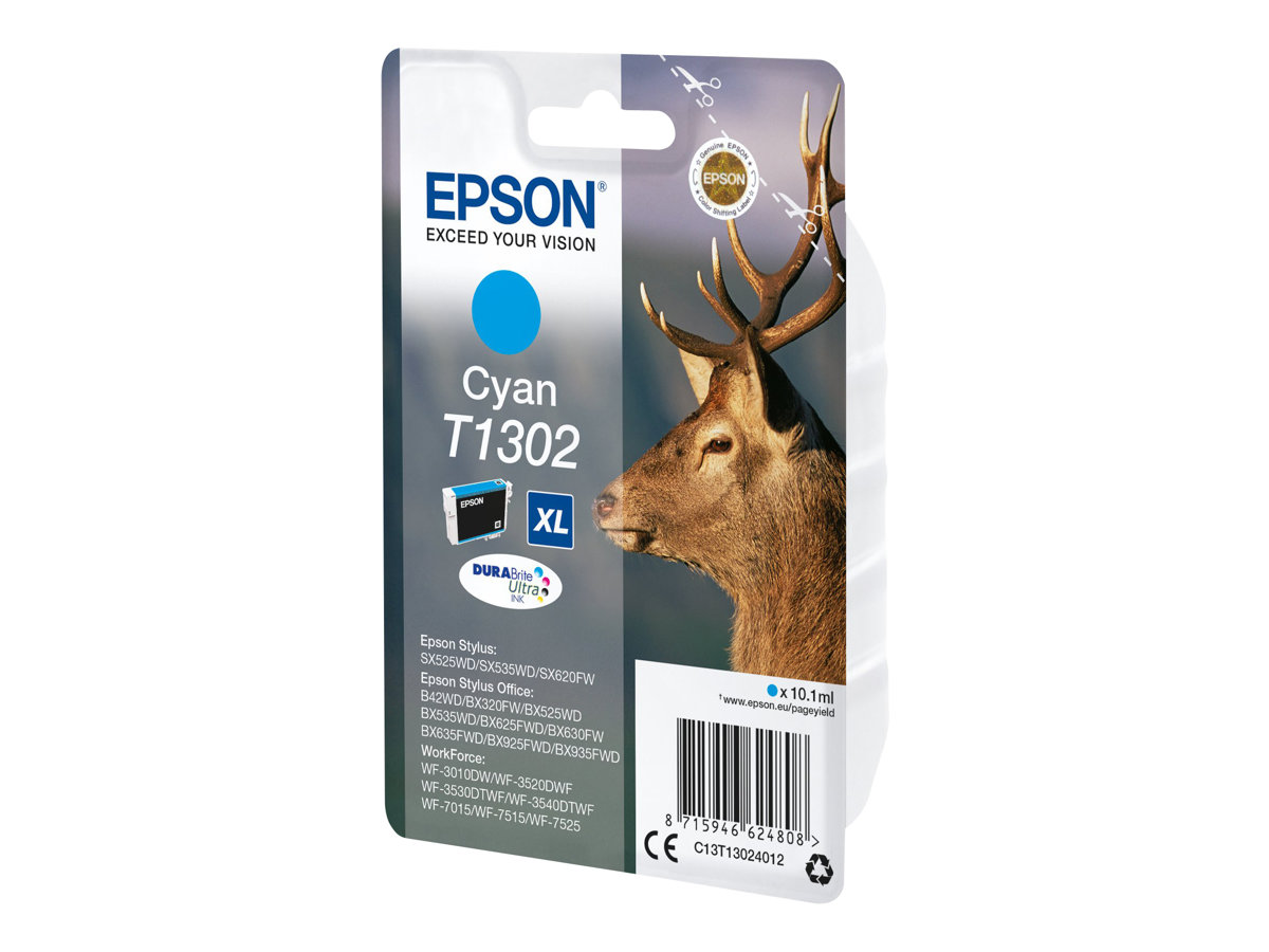 Epson T1302 DURABrite Ultra extra-high-capacity rašalo kasetė, žydra, 10.1 ml