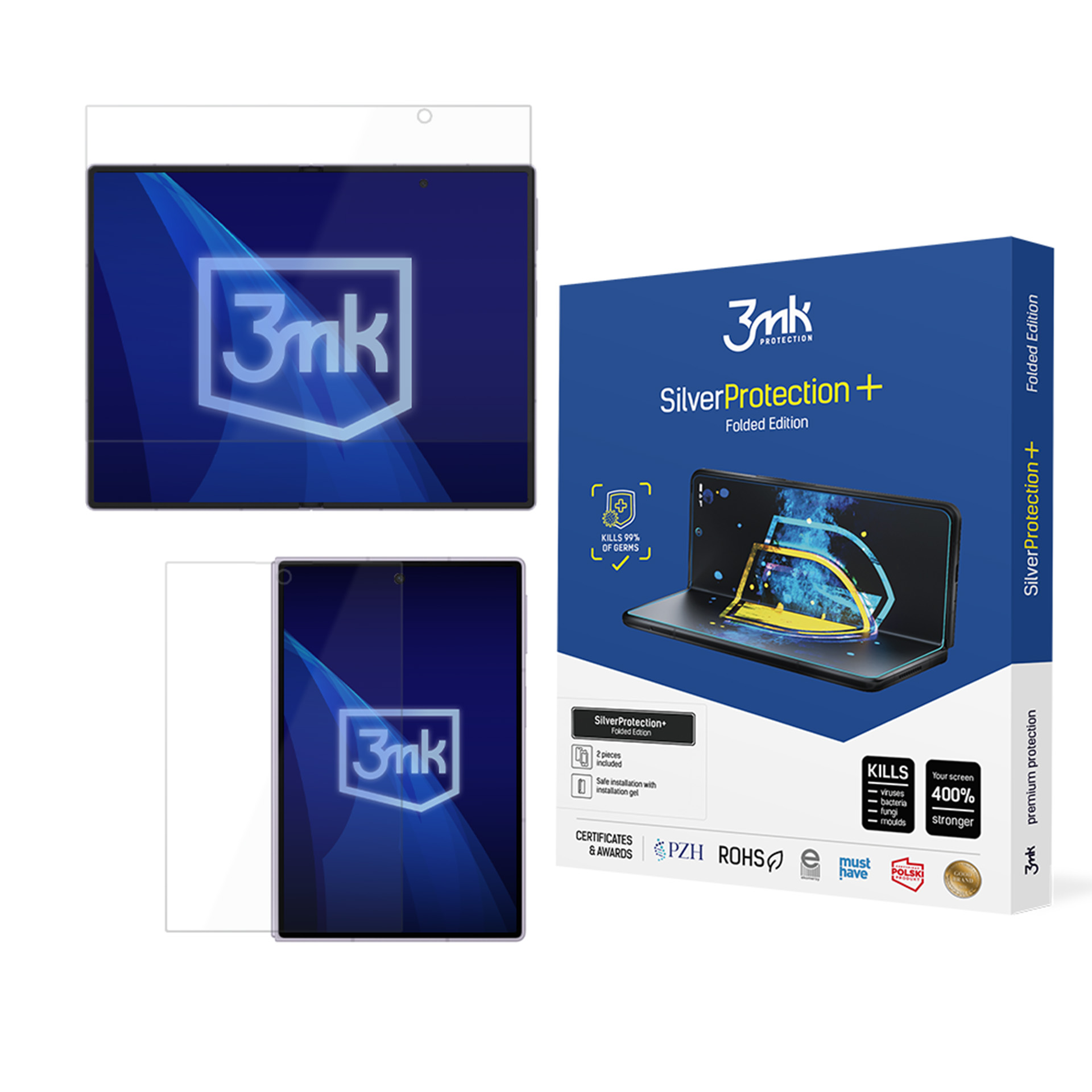 3mk SilverProtection+ Folded Edition: защитная плёнка для складного экрана Samsung Galaxy Z Fold8