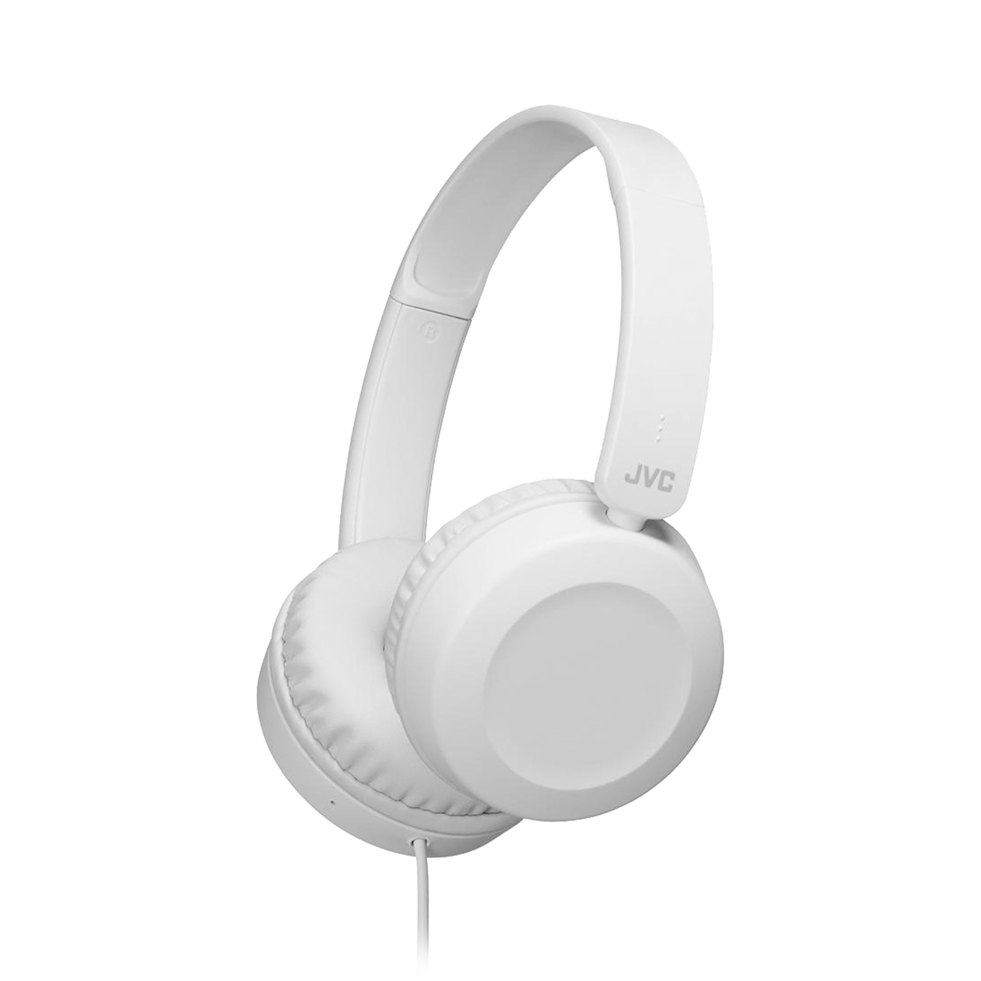 JVC HAS-31 WE laidinės ant ausų dedamos ausinės su valdikliu ir mikrofonu, baltos